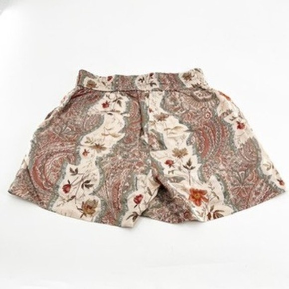 All Saints Paisley Print Layered Ruffle Shorts Womens US 2 - Picture 4 of 6